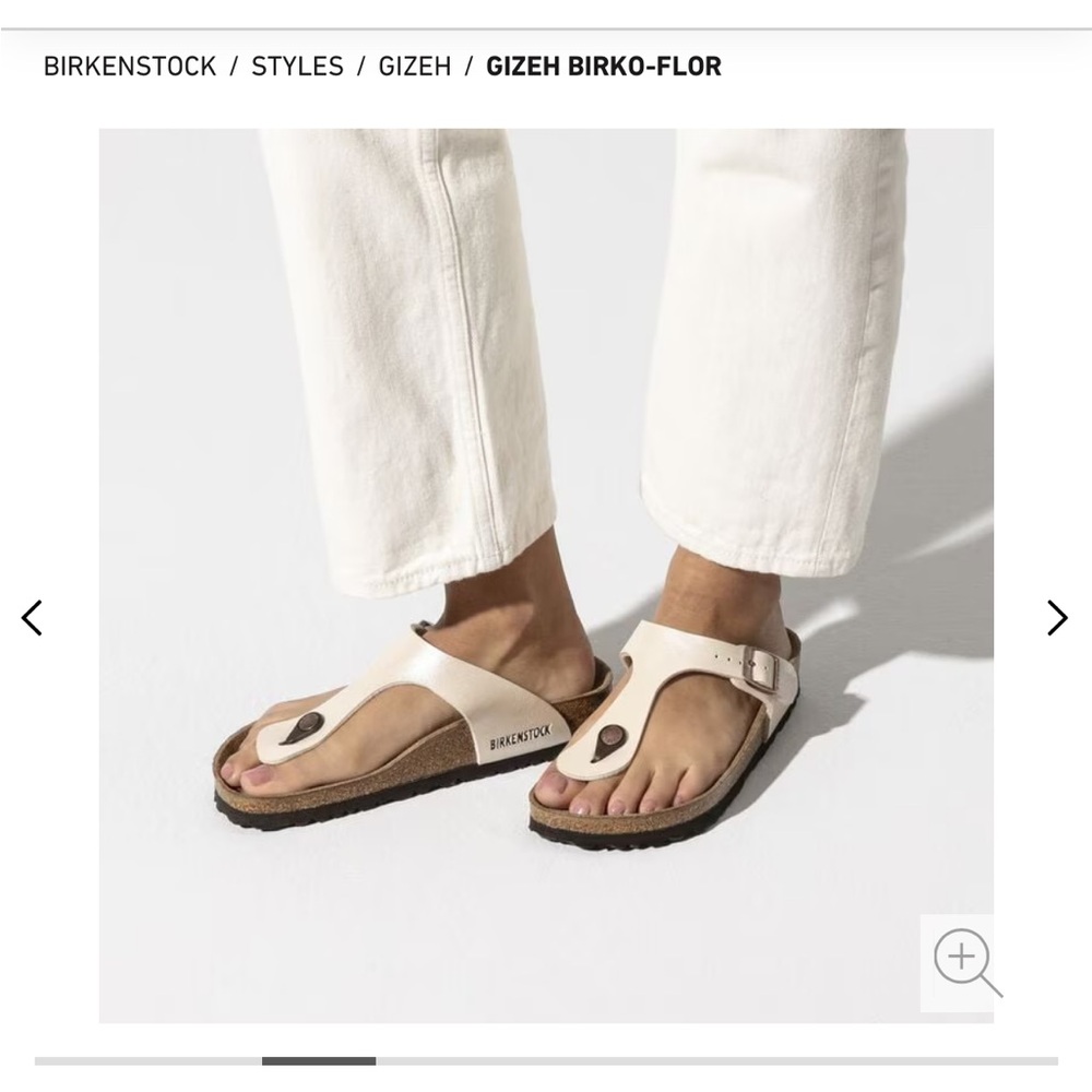 Birkenstock Gizeh Graceful Pearl White